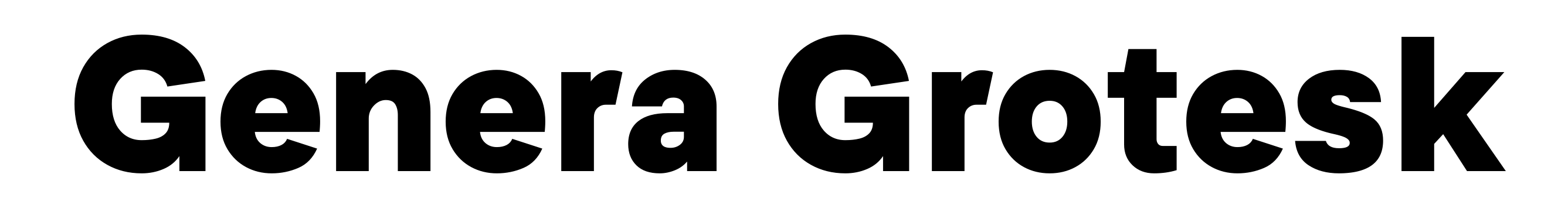 Genera Grotesk